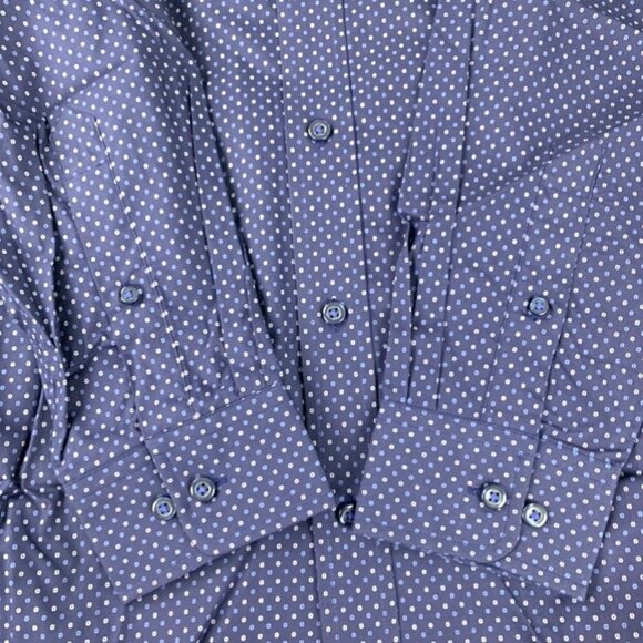 Buttoned Down Classic Fit Long Sleeve Men's Button-Down Shirt Dark Blue - Picture 4 of 11